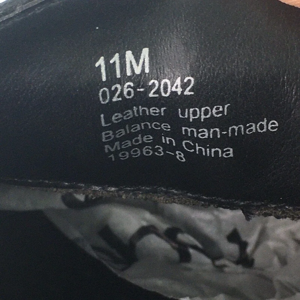Strictly Comfort Leather Slip On Adjustable Shoes Womens 11 M Black Hook & Loop